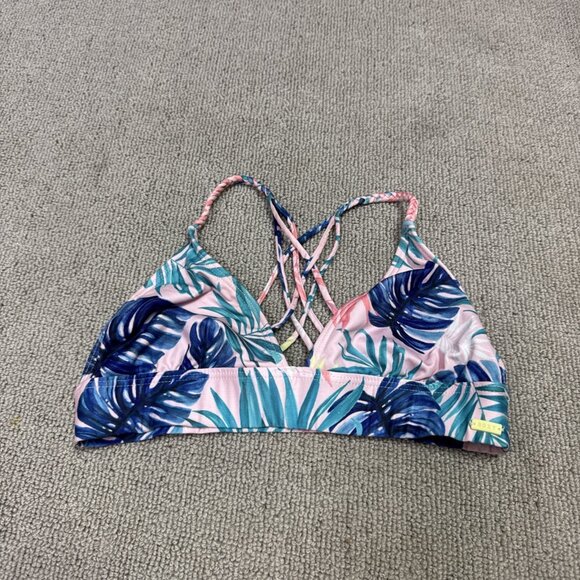 Roxy Swimsuit Top Multicolored Floral Women’s Size Small - Picture 1 of 10